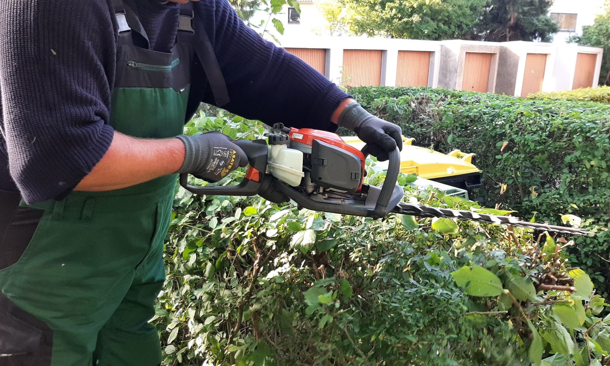 am-Hecke-schneiden